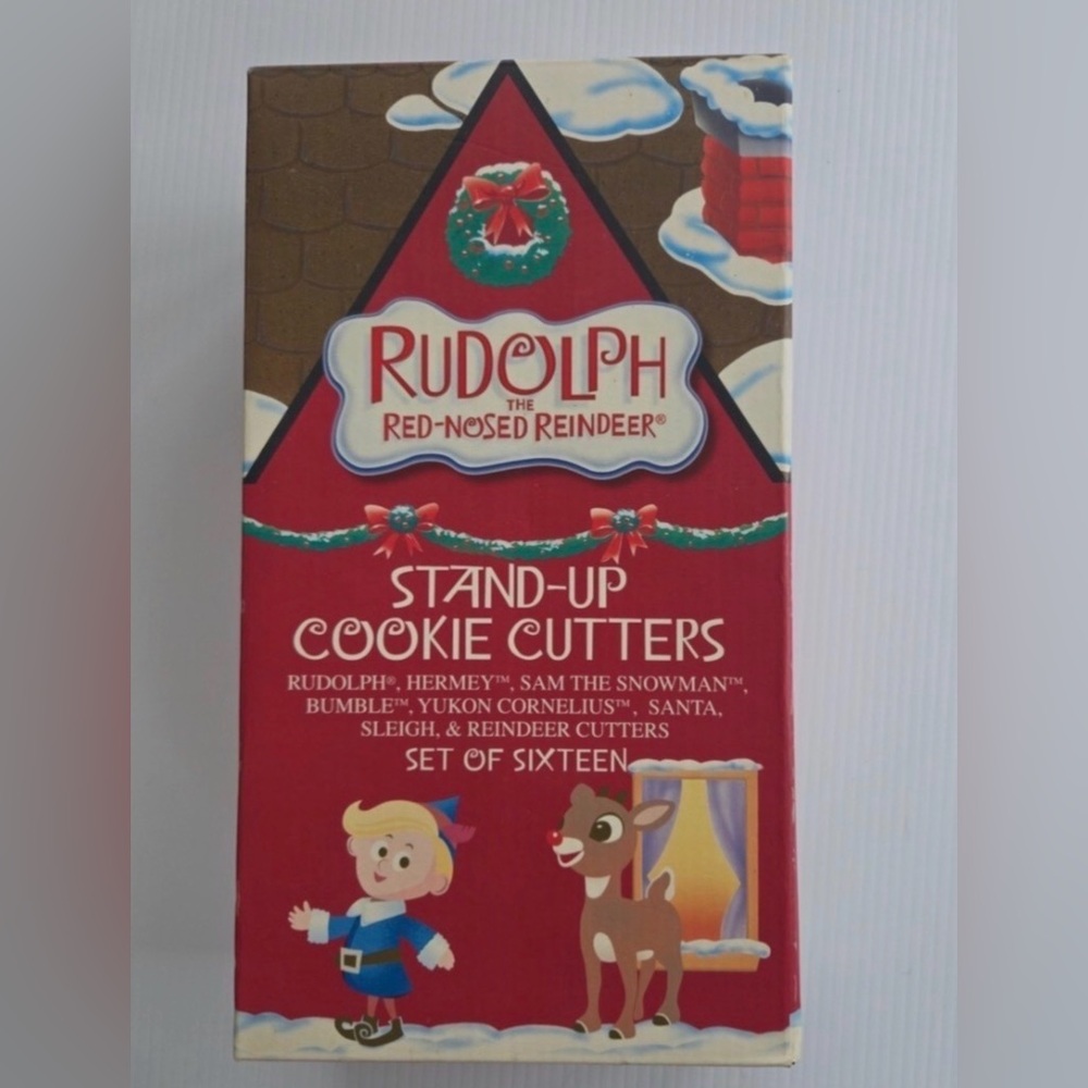 RUDOLPH The Red-Nosed Reindeer Stand-Up Cookie 3-D Cutters Christmas Set Of 16